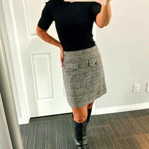 Lili Sidonio By Molly Bracken tweed mini skirt size small